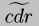 \\widetilde{cdr}